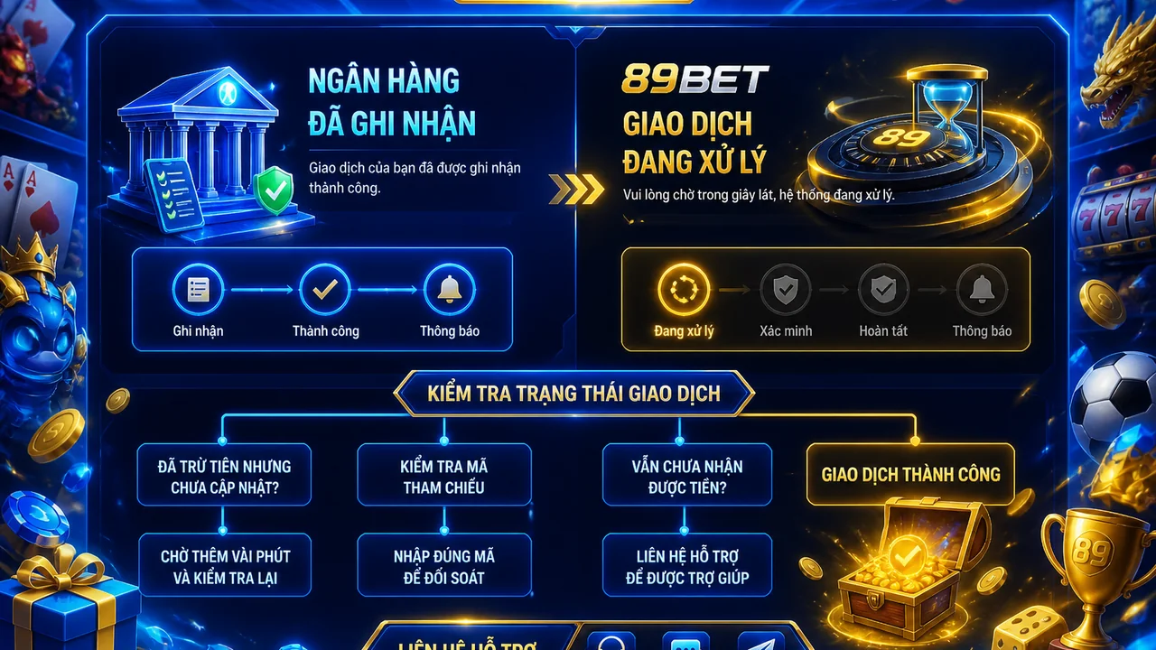 Thanh toán đã thành công nhưng chưa cập nhật: 89bet nên xử lý thế nào?